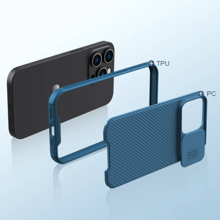 Maska Nillkin CamShield Pro za iPhone 14 Pro Max crna - Slika 2
