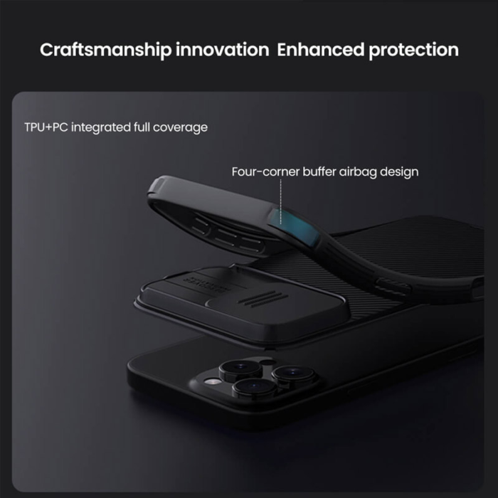 Maska Nillkin CamShield Pro za iPhone 16 Pro Max tamno ljubicasta - Slika 8
