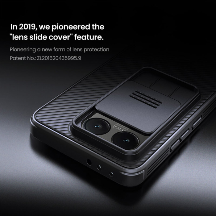 Maska Nillkin CamShield Pro za Xiaomi 14T crna - Slika 7