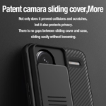 Maska Nillkin CamShield Pro za Xiaomi Redmi Note 13 Pro Plus (EU) 5G crna - Slika 6