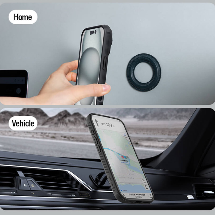 Maska Nillkin CamShield Prop Magnetic za iPhone 16 Pro crna - Slika 9