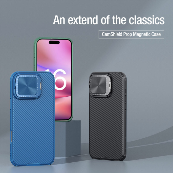 Maska Nillkin CamShield Prop Magnetic za iPhone 16 Pro Max crna - Slika 6