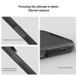 Maska Nillkin CamShield Prop Magnetic za iPhone 16 Pro Max transparent crna - Slika 4