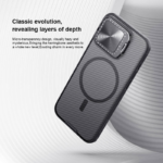 Maska Nillkin CamShield Prop Magnetic za iPhone 16 Pro Max transparent crna - Slika 8