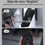 Maska Nillkin CamShield Prop Magnetic za iPhone 17 Pro crna - Slika 8