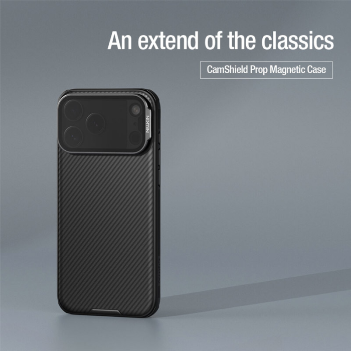 Maska Nillkin CamShield Prop Magnetic za iPhone 17 Pro Max crna - Slika 6