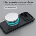 Maska Nillkin Super Frosted Shield Pro Magnetic za iPhone 17 Pro (bez otvora za logo) crna - Slika 7