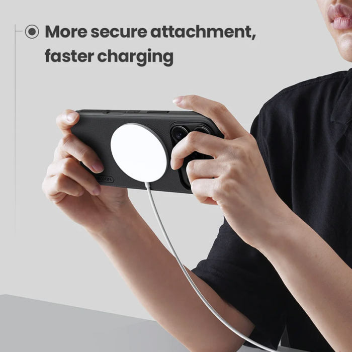 Maska Nillkin Super Frosted Shield Pro Magnetic za iPhone 17 Pro Max (bez otvora za logo) crna - Slika 8