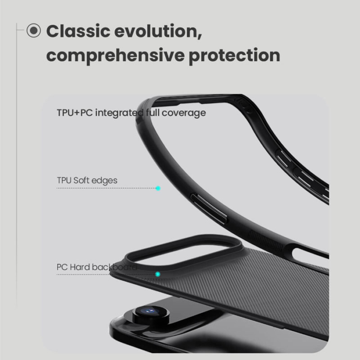 Maska Nillkin Super Frosted Shield Pro Magnetic za iPhone Air (bez otvora za logo) crna - Slika 8