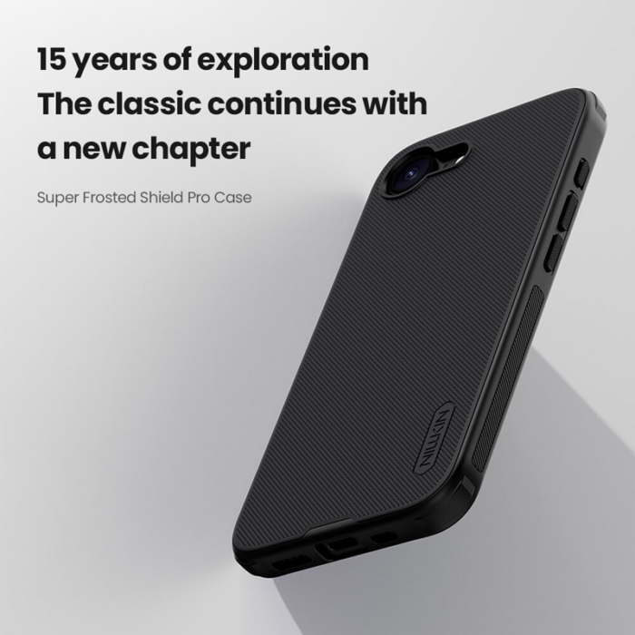 Maska Nillkin Super Frosted Shield Pro za iPhone 16e crna - Slika 6