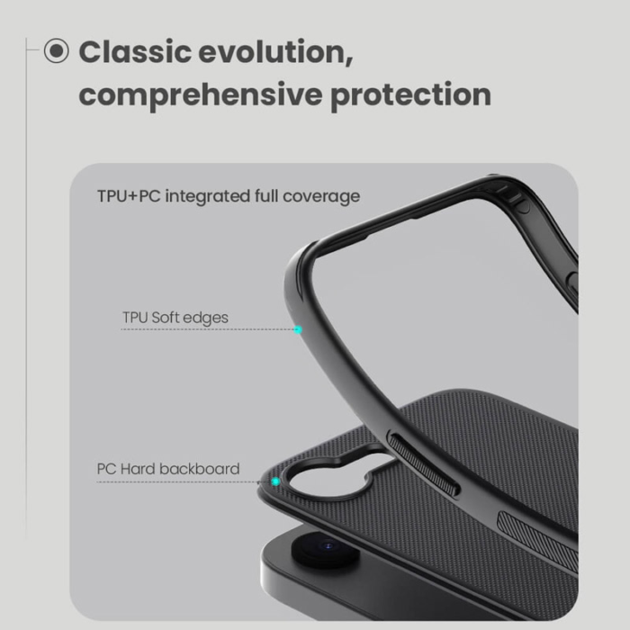 Maska Nillkin Super Frosted Shield Pro za iPhone 16e crna - Slika 8