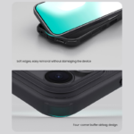 Maska Nillkin Super Frosted Shield Pro za iPhone 17 Pro Max (bez otvora za logo) crna - Slika 8