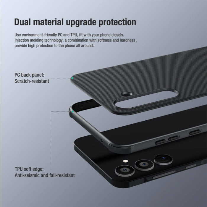 Maska Nillkin Super Frosted Shield Pro za Samsung A55 5G/ A556B crna - Slika 7