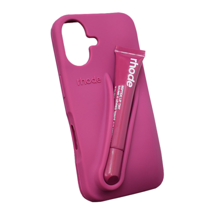 Maska Rhode LIP CASE + LIP TINT za iPhone 16 raspberry jelly