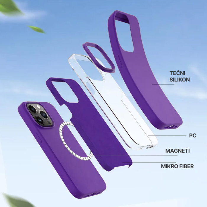 Maska Summer color Mag Case za iPhone 15 Pro Max crna - Slika 3