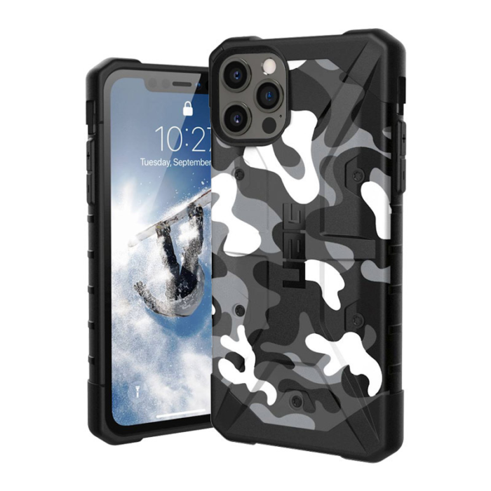 Maska UAG Pathfinder Camo za iPhone 12/ 12 Pro crno bela - Slika 7