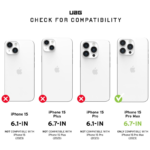 Maska UAG Pathfinder Mag Case iPhone 15 Pro Max bela
