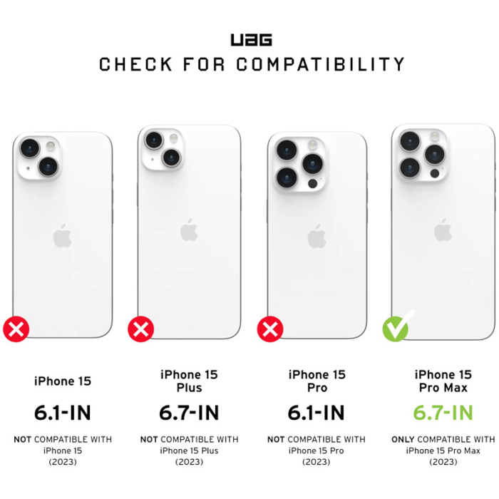 Maska UAG Pathfinder Mag Case iPhone 15 Pro Max crna - Slika 2
