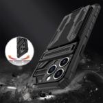 Maska Wallet Armor za iPhone 15 crna - Slika 4