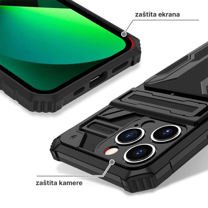 Maska Wallet Armor za iPhone 15 crna - Slika 6