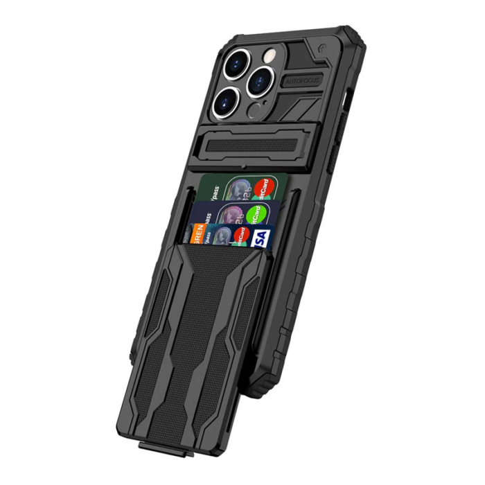 Maska Wallet Armor za iPhone 16 crna - Slika 9