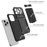 Maska Wallet Armor za Samsung A55 5G/ A556B crna - Slika 3