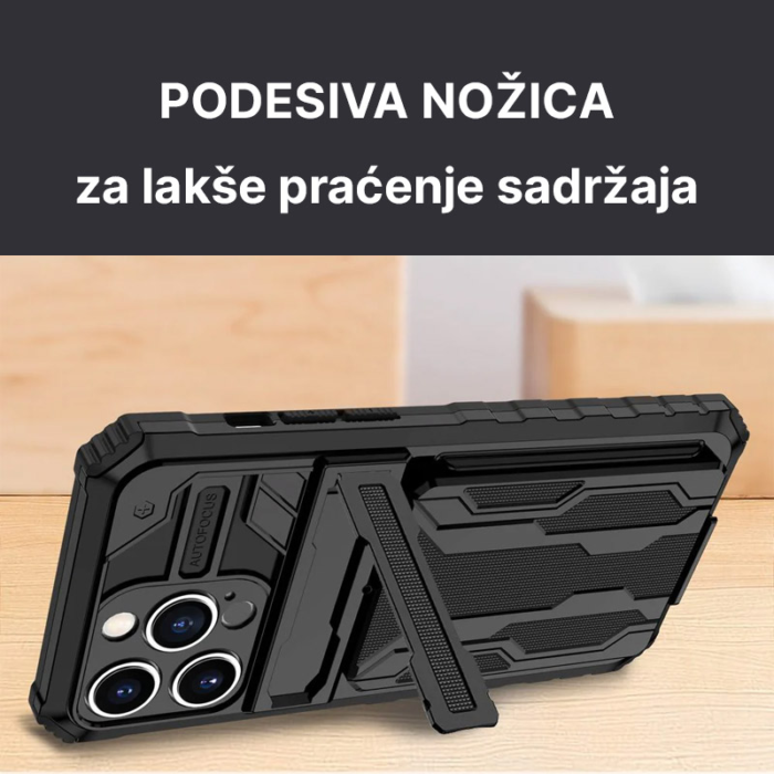 Maska Wallet Armor za Samsung A55 5G/ A556B crna - Slika 5