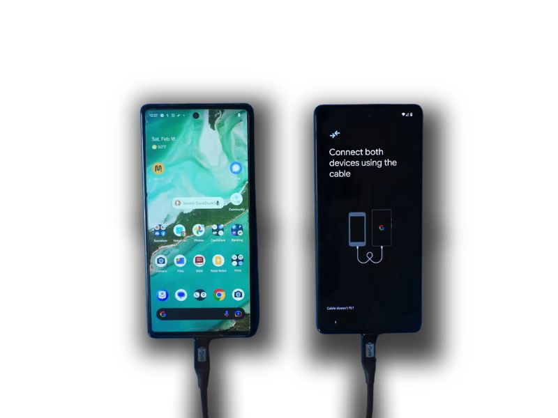 Prepacivanje podataka s telefona na telefon putem kabla