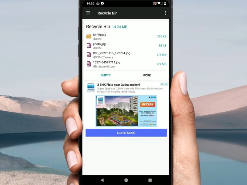 Povratak slika posle resetovanja telefona