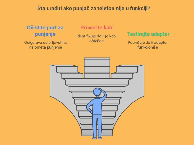 punjač za telefon nije u funkciji