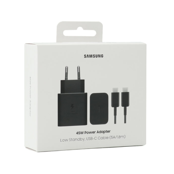 ORIGINAL Samsung brzi punjač / adapter 45W crni - sa kablom - Slika 5