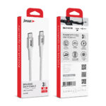 USB data kabal Superior SU-K151 pleteni Fast 60W 3A Type-C na Type-C 1m beli - Slika 4