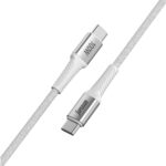 USB data kabal Superior SU-K152 pleteni Fast 100W 5A Type C to Type C 1m beli - Slika 2