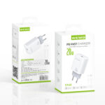 WEWO Brzi punjač 20W za iPhone beli + Lightning Kabl - Slika 3
