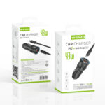WEWO brzi auto punjač 25W + 18W sa Type C kablom - Slika 4