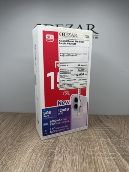 Xiaomi Redmi 15c 4/128GB Duck Purple - GARANCIJA + NA RATE - 11052