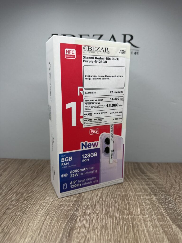 Xiaomi Redmi 15c 4/128GB Duck Purple - GARANCIJA + NA RATE - 11052