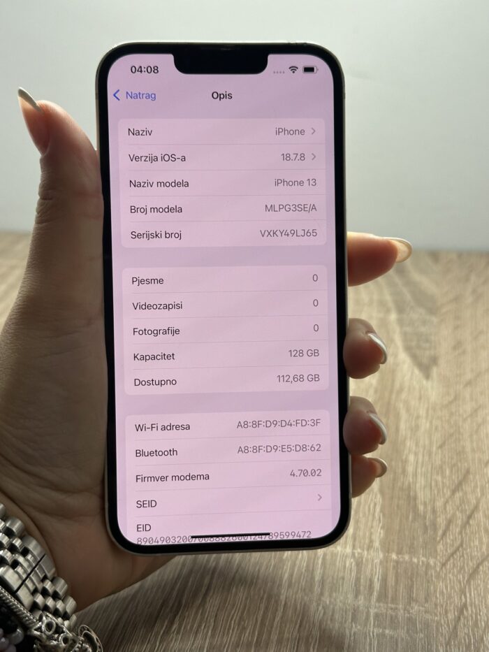 iPhone 13 128GB Bela - GARANCIJA + NA RATE - 10880