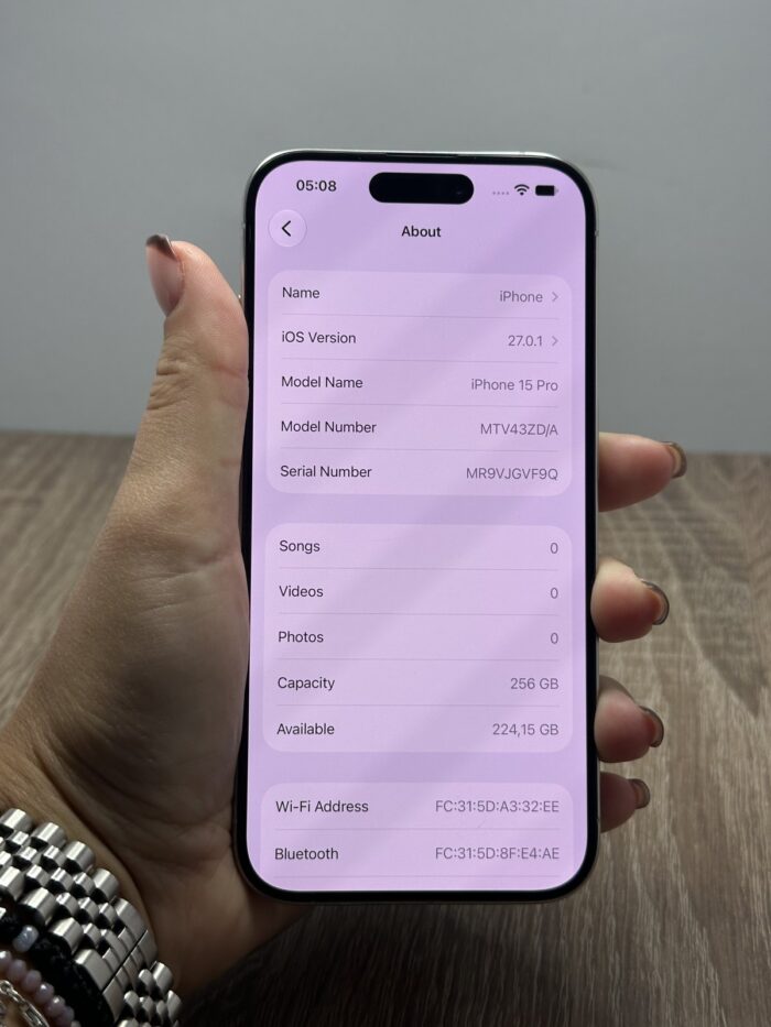 iPhone 15 Pro 256GB Bela - GARANCIJA + NA RATE - 11020
