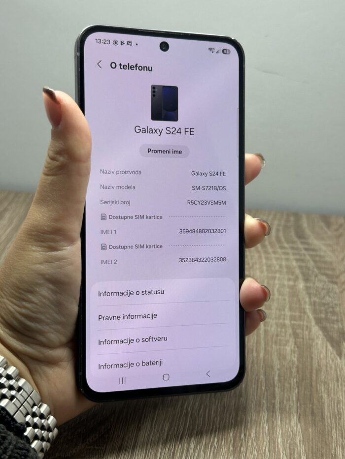 Samsung S24 FE 8/256GB Graphite - GARANCIJA + NA RATE - 11170