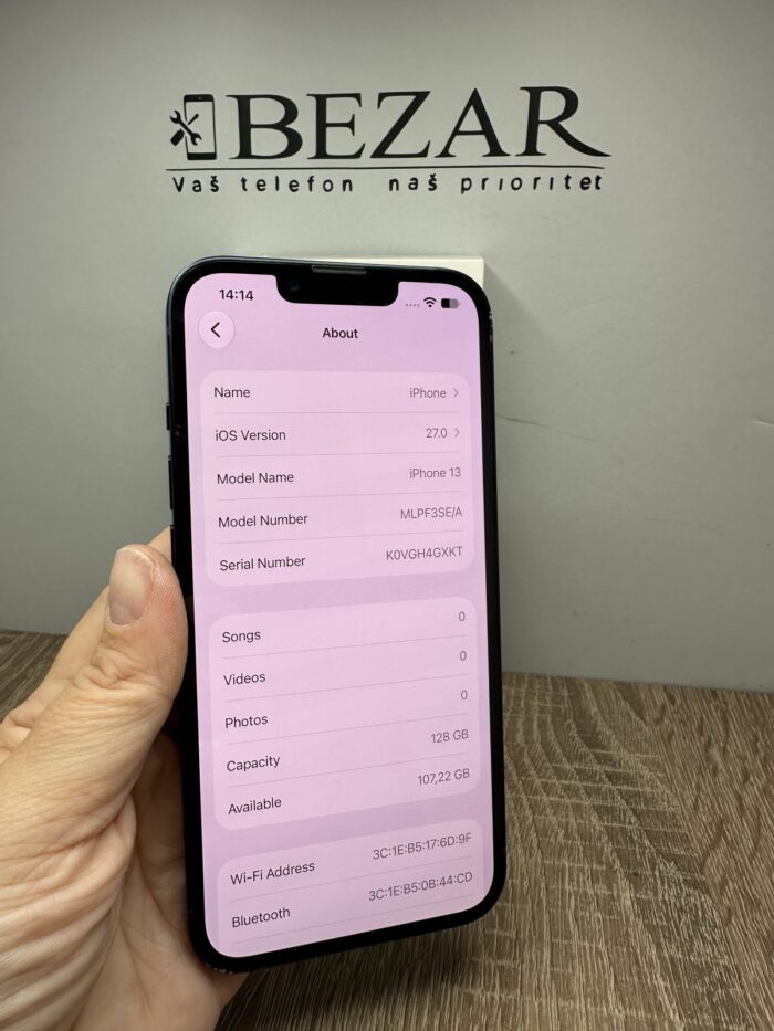 iPhone 13 128GB Midnight - GARANCIJA + NA RATE - 11016