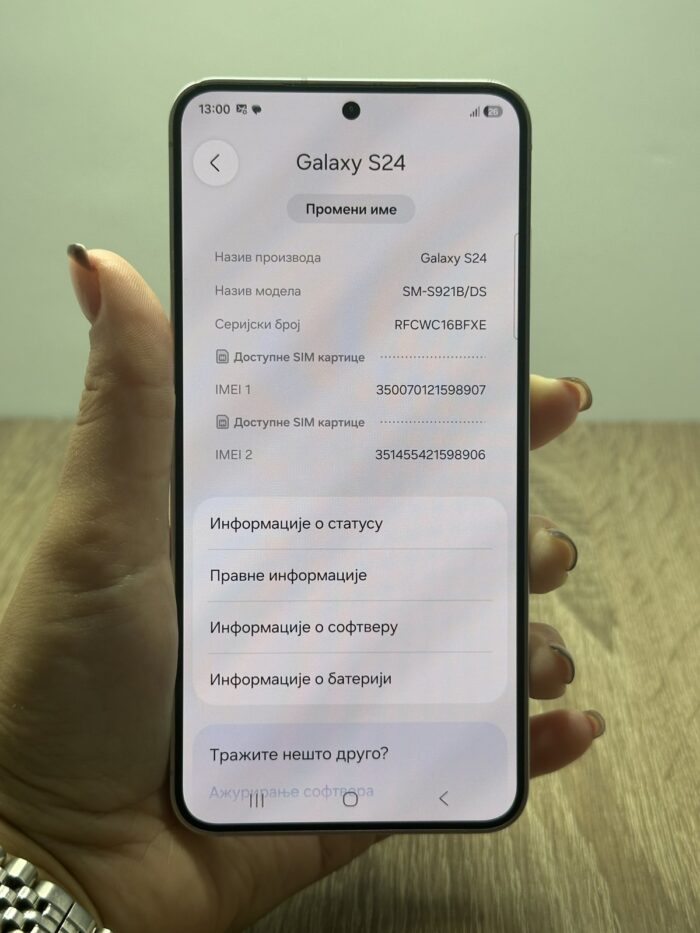 Samsung S24 8/256GB Siva - GARANCIJA + NA RATE - 11160
